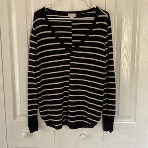 Caslon black striped sweater